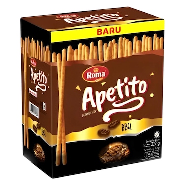 Roma Apetito BBQ Stick Crackers 18.5g x 12 Pieces