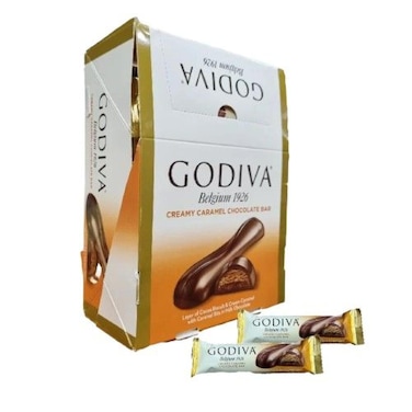 Godiva Belgium 1926 Signature Caramel Filling Milk Chocolate Bar 35g x Pack of 24