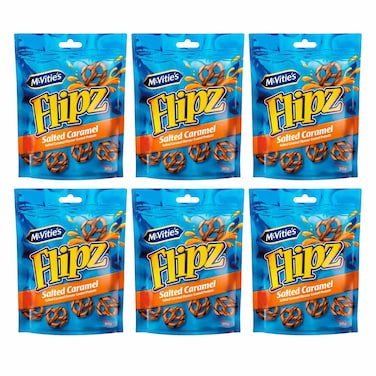 مكفيتز، فليبس بريتزل بالكراميل المملح 90 جرام × عبوة من 6 قطع