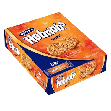 McVitie's Hobnobs Mini - Crunchy Oat &amp; Wheat Biscuits, 60g x10