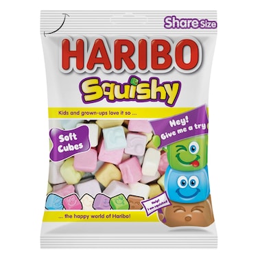 Haribo Squishy Soft Candy Cubes 80g