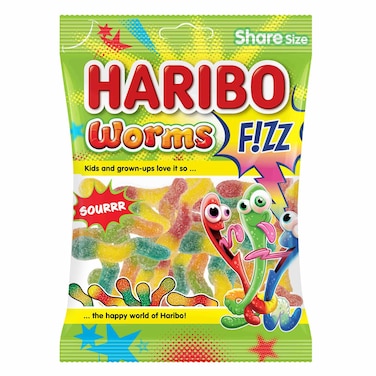 Haribo Fizz Worms 70g