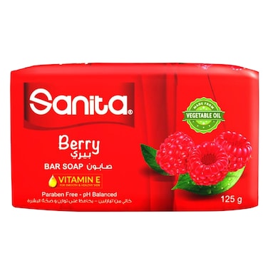 Sanita Berry Soap Bar 125g