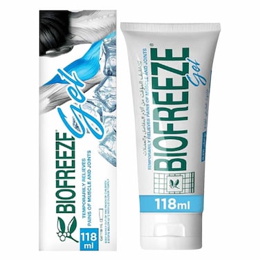 Biofreeze Pain Relief Gel Soothing Natural Menthol with ILEX, 118ml