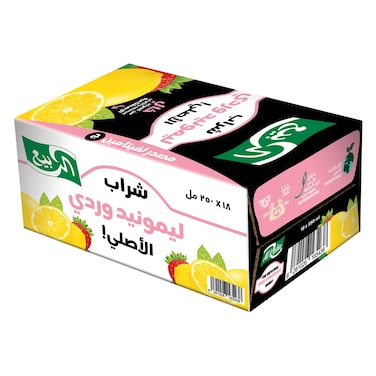 الربيع ليموناضة وردية 250 مل × 18 قطعة