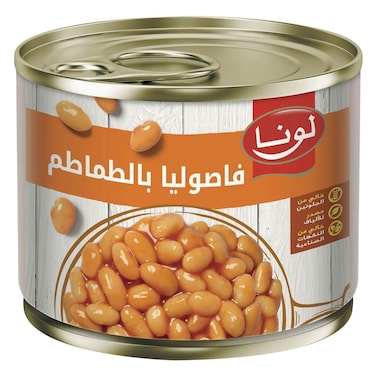 لونا فاصوليا مطبوخة بصلصة الطماطم 220 جرام
