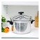RoyalFord - 7L Aluminum Pressure Cooker RF11174, Equipped with Multi-Safety Device and Unique Pressure Indicator, Durable Aluminum Alloy Construction with Firm Handles, Compatible with Gas, Silver