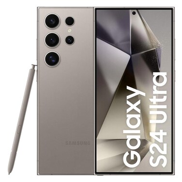 Samsung Galaxy S24 Ultra, 256GB Internal Memory, 12GB RAM, 5G, Titanium Gray
