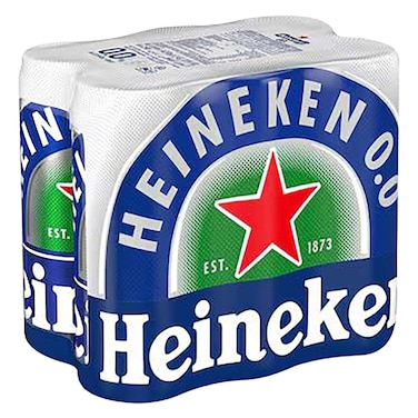 هينكن علبة بيرة خالية من الكحول 250 مل عبوة من 6