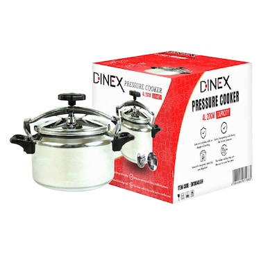 Dinex Aluminum Arabic Pressure Cooker, 4 Liters
