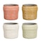 Mica Ture Pot 12.5 X 14.5cm, 1 Piece (Sold At Random: Light Green Or Brown Or Pink Or White)