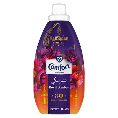 Comfort Concentrated Fabric Softener, Royal Amber, Limited Edition, 895ml