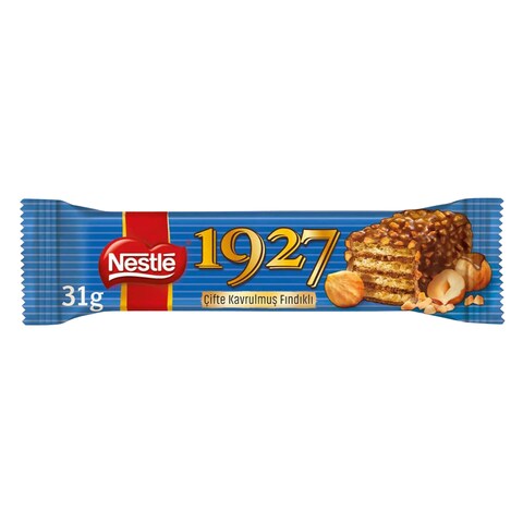 نستله 1927 بسكويت ويفر بالحليب والبندق 31 جرام