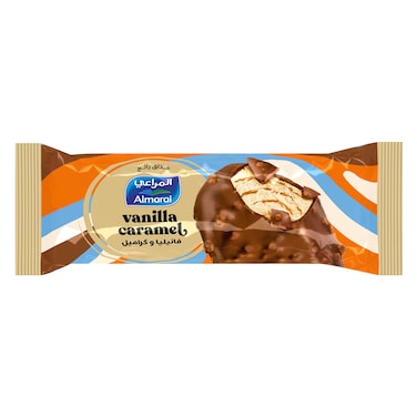 المراعي آيس كريم فانيليا مع صوص الشوكولاتة والكراميل 90مل