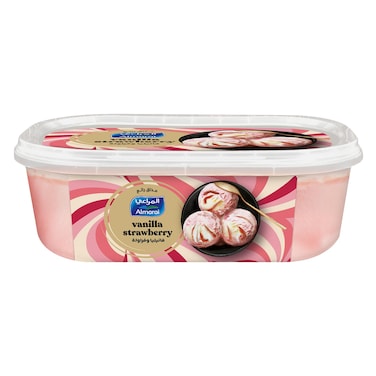 المراعي آيس كريم فراولة عبوة عائلية 900مل