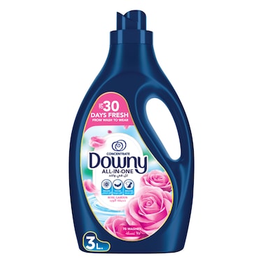 Downy Rose Garden 3L, Fabric Softener, All-in-One Concentrate