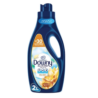 داوني منعم الكل في واحد المركز للأقمشة، بالفانيليا والمسك، 2 لتر