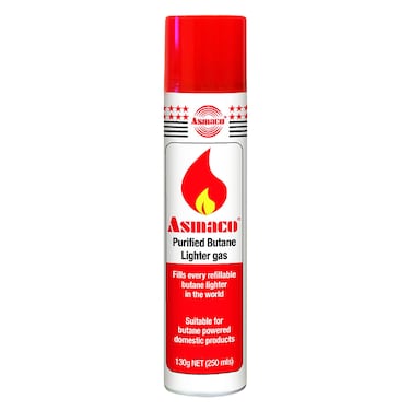 Asmaco Purified Butane Lighter Gas Refill 250ml