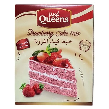 Queens Strawberry Cake Mix 500g