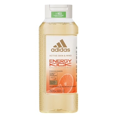 Adidas Active Skin And Mind Energy Kick Lemon Essential Oil Shower Gel 250ml