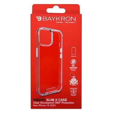 Baykron Smart Slim X Mag Air Cushion Shockproof Protection And MagSafe Case For iPhone 15 Clear