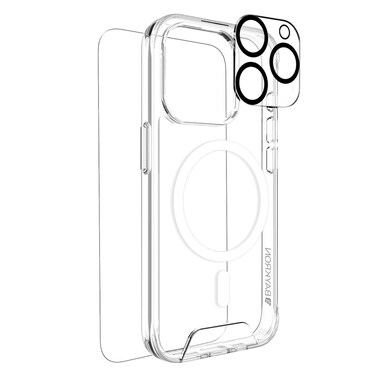 Baykron 3 In 1 Case Protector For iPhone 15 Pro Max Clear