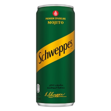SCHWEPPES Mojito , Premium Sparkling Carbonated Drink , Can 250ml , Single piece