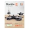 Grandi Marble Cooking Set 10 Pieces, Pot 16-18-22-26 cm And 2 Kitchen Tools Black