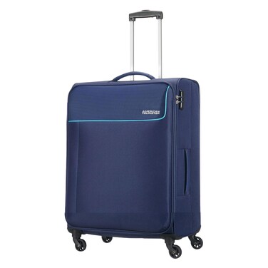 American Tourister Jamaica Spinner Luggage Soft Trolley Navy 58cm