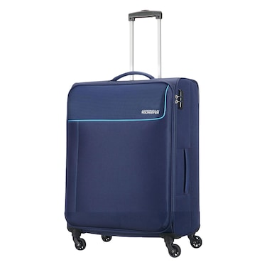 American Tourister Jamaica Spinner Luggage Soft Trolley Navy 80cm
