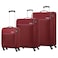 American Tourister Jamaica 3 Pieces Set Trolley, TSA Approved, Maroon