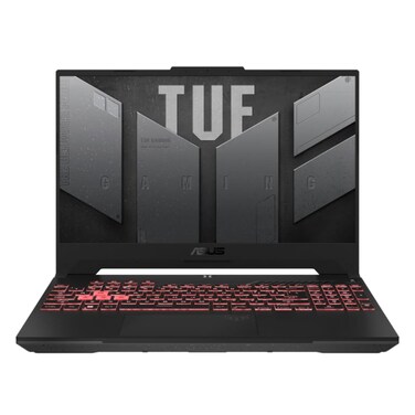آسوس - كمبيوتر محمول TUF Gaming 15.6 بوصة، معالج R76800h، سعة تخزين داخلية 512 جيجابايت، ذاكرة عشوائية 16 جيجابايت، ويندوز 11