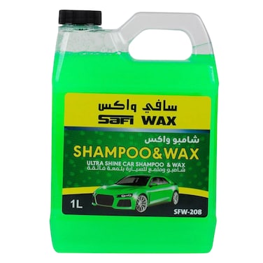 صافي واكس - شامبو وواكس للسيارات أخضر 1لتر