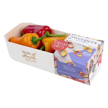 Dava Sweet Peppers, Colored 300g