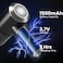 Cordless Handheld Vacuum Cleaner, 1500mAh 3.7V, 20&ndash;30W, HEPA Filter, USB Rechargeable, 3-Hour Charge, with Suction Nozzle &amp; Brush for Car/Home