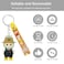 Labubu Cartoon Keychain with Strap &ndash; Cute 3D PVC Figure Pendant for Keys, Bags, Backpacks