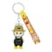 Labubu Cartoon Keychain with Strap &ndash; Cute 3D PVC Figure Pendant for Keys, Bags, Backpacks
