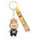Labubu 3D Cartoon Keychain with Soft PVC Pendant and Silicone Strap &ndash; Cute Bag Charm &amp; Key Holder(Light Brown)
