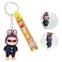 Labubu 3D Cartoon Keychain with Soft PVC Pendant and Silicone Strap &ndash; Cute Bag Charm &amp; Key Holder(Purple)
