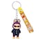 Labubu 3D Cartoon Keychain with Soft PVC Pendant and Silicone Strap &ndash; Cute Bag Charm &amp; Key Holder(Purple)
