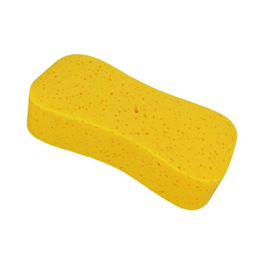 Large Car Wash Sponge &ndash; High Absorbent, Soft &amp; Durable Cleaning Sponge for Cars, Bikes, Boats &amp; Household Use (30&times;16&times;6cm, Yellow)