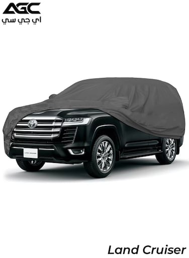 AGC Car Cover for Toyota Land Cruiser &ndash; All Weather Protection, Waterproof, Dustproof, Snowproof, Sunproof, Scratch Resistant, Triple Stitched, Elastic Fit, Machine Washable