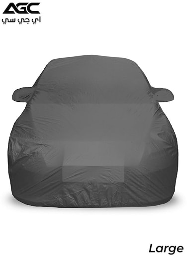 غطاء سيارة كبير من AGC - حماية من جميع الأحوال الجوية، مقاوم للماء والغبار والثلوج وأشعة الشمس والخدش، مخيط ثلاث مرات، قابل للغسل في الغسالة مع دعم مرن للزوايا