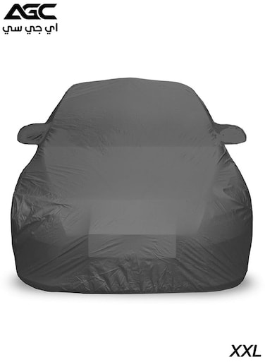 غطاء سيارة AGC XXL - حماية من جميع الأحوال الجوية، مقاوم للماء والغبار والثلج وأشعة الشمس والخدش، خياطة ثلاثية، ملاءمة مرنة، قابل للغسل في الغسالة