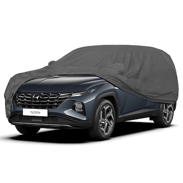 AGC Car Cover for Hyundai Tucson &ndash; All Weather Protection, Waterproof, Dustproof, Sunproof, Snowproof, Scratch Resistant, Elastic Fit, Triple Stitched, Machine Washable