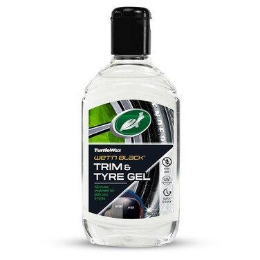 جل تيرتل واكس ويت آند بلاك للإطارات والزينة، 300 مل - يعيد اللمعان ويحمي البلاستيك والمطاط والإطارات، مع حماية من الأشعة فوق البنفسجية، وتركيبة طويلة الأمد لا تتساقط