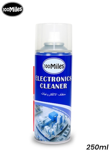 منظف ​​إلكترونيات 100Miles سعة 250 مل، بخاخ سريع الجفاف غير موصل للكهرباء، خالٍ من الرواسب للعناية بالجهاز