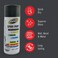 Venex 291 Silver Grey Multi-Purpose Spray Paint 450ml for Fast Drying and Durable Surface Use Finish