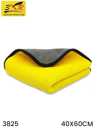 قطعة قماش تنظيف من الألياف الدقيقة 3XR موديل 3825، 40×60 سم، عالية الامتصاص للاستخدام في السيارة والمنزل