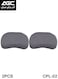 AGC Memory Foam Car Pillow Set 2PCS Neck Support Cushion for Driving and Office Use Model CPL-02 Gray